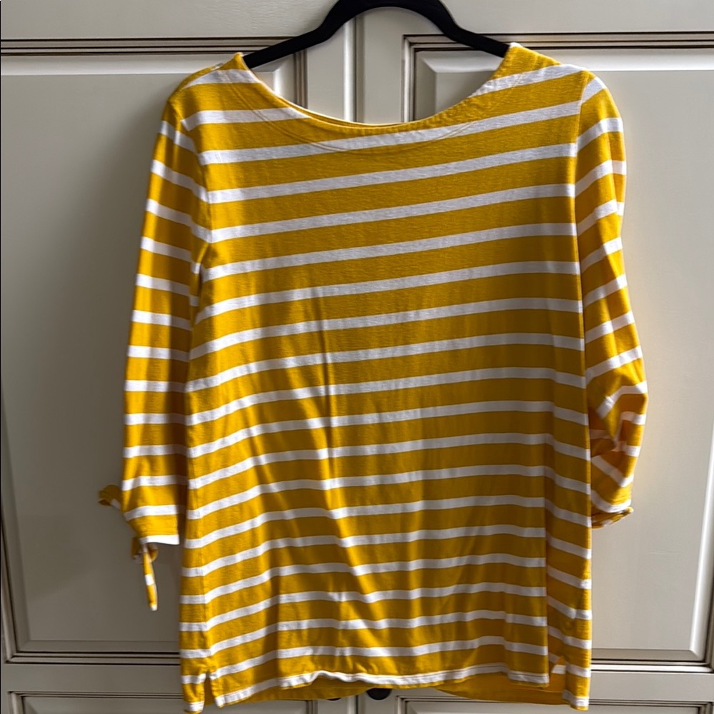 Yellow Striped Women's Top